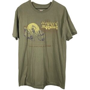 Disney Parks-Hanes Men’s The Haunted Mansion Green T-shirt Size-Large